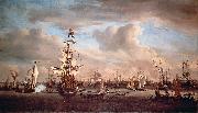 Willem Van de Velde The Younger Gouden Leeuw USA oil painting artist
